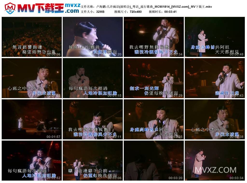 卢海鹏-几许疯语(演唱会)_粤语_流行歌曲_MC901814
